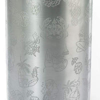 Barfly - 21 Oz Stainless Steel Tiki Design Double Wall Mixing Tin - M37079