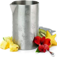 Barfly - 21 Oz Stainless Steel Tiki Design Double Wall Mixing Tin - M37079