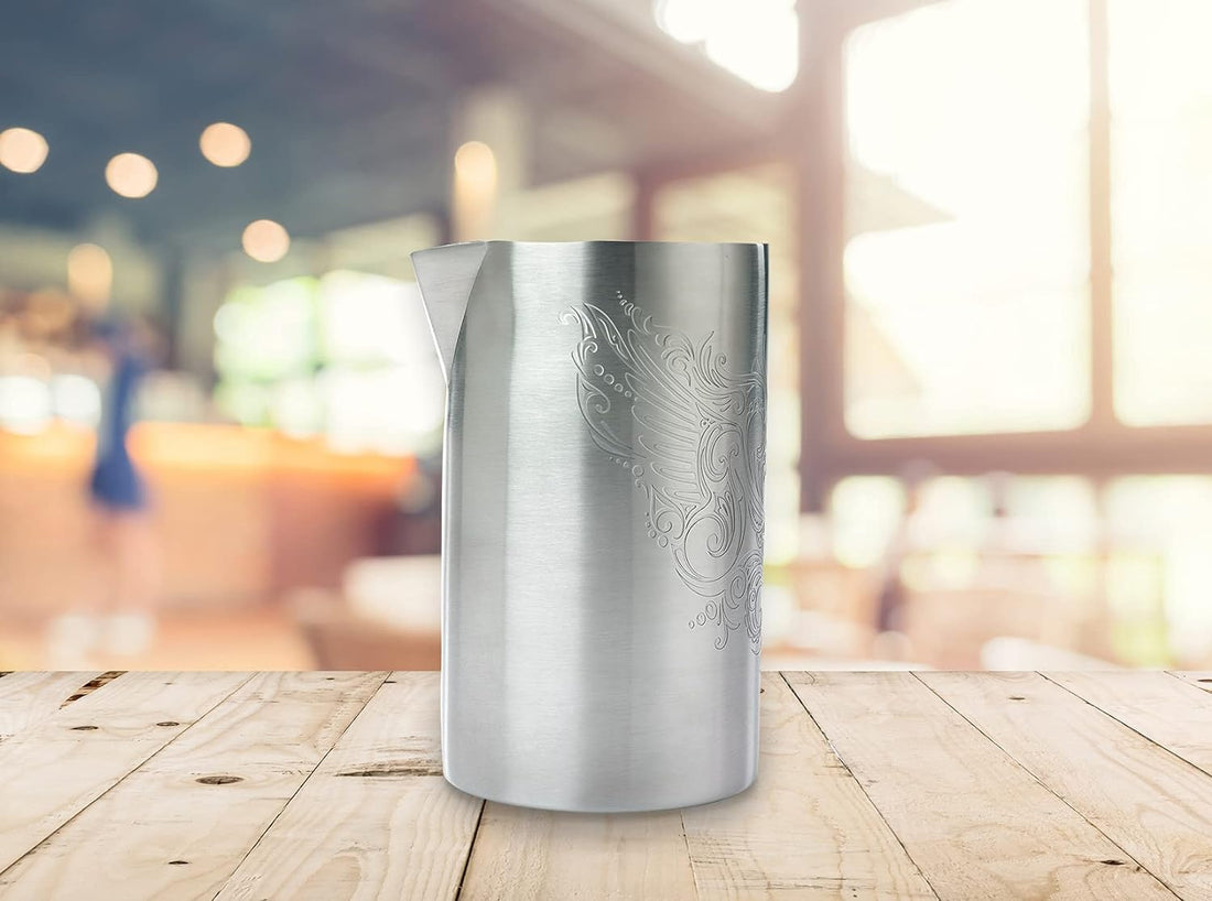 Barfly - 21 Oz Stainless Steel Wing Design Double Wall Mixing Tin - M37086