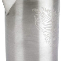 Barfly - 21 Oz Stainless Steel Wing Design Double Wall Mixing Tin - M37086