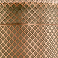 Barfly - 24 Oz Antique Copper Japanese Style Diamond Lattice Cocktail Shaker, Pack Of 3 - M37205ACP