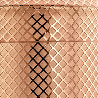 Barfly - 24 Oz Copper Plated Japanese Style Diamond Lattice Cocktail Shaker, Pack Of 3 - M37205CP