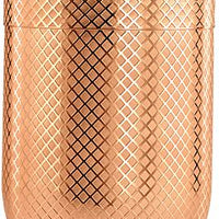 Barfly - 24 Oz Copper Plated Japanese Style Diamond Lattice Cocktail Shaker, Pack Of 3 - M37205CP