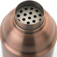 Barfly - 24 Oz Stainless Steel Antique Copper Plated 3-Piece Japanese Cocktail Shaker - M37039ACP