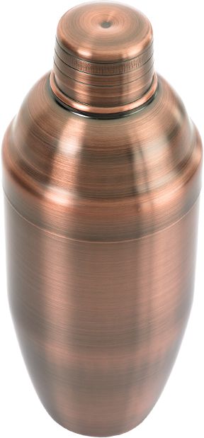 Barfly - 24 Oz Stainless Steel Antique Copper Plated 3-Piece Japanese Cocktail Shaker - M37039ACP