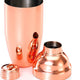 Barfly - 24 Oz Stainless Steel Copper-Plated 3-Piece Japanese Cocktail Shaker - M37039CP
