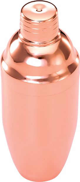Barfly - 24 Oz Stainless Steel Copper-Plated 3-Piece Japanese Cocktail Shaker - M37039CP