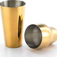Barfly - 24 Oz Stainless Steel Gold-Plated 2-Piece Parisienne Cocktail Shaker - M37085GD