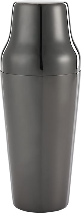 Barfly - 24 Oz Stainless Steel Gun Metal Black 2-Piece Parisienne Cocktail Shaker - M37085BK