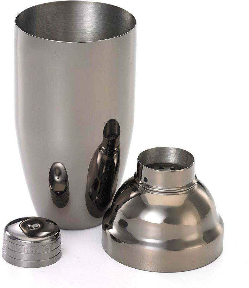 Barfly - 24 Oz Stainless Steel Gun Metal Black 3-Piece Japanese Cocktail Shaker - M37039BK