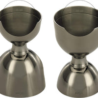 Barfly - 25 ml x 50 ml Black Heavy-Duty Straight Rim Bell Jigger - M37098BK