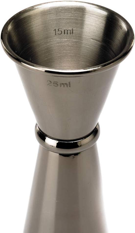 Barfly - 25 ml x 50 ml Black Japanese Style Jigger - M37002BK