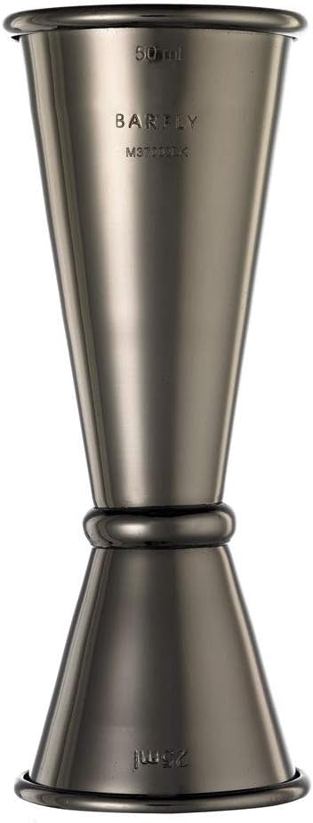 Barfly - 25 ml x 50 ml Black Japanese Style Jigger - M37002BK