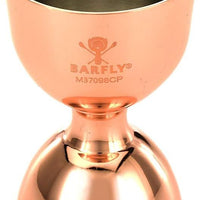 Barfly - 25 ml x 50 ml Copper Plated Heavy-Duty Straight Rim Bell Jigger - M37098CP
