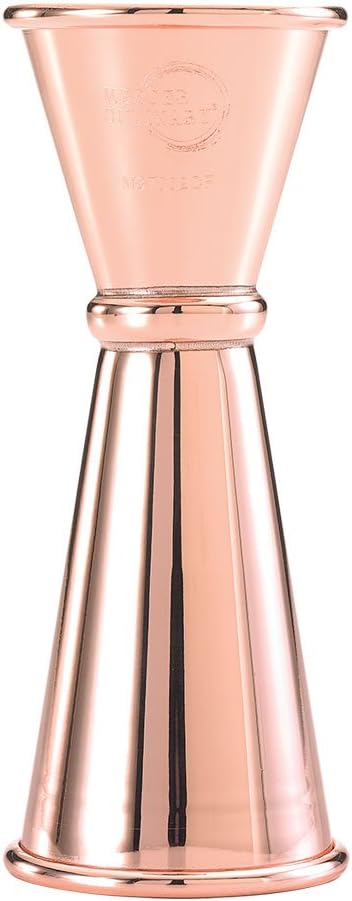 Barfly - 25 ml x 50 ml Copper Plated Japanese Style Jigger - M37002CP
