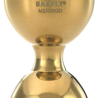 Barfly - 25 ml x 50 ml Gold Plated Heavy-Duty Straight Rim Bell Jigger - M37098GD