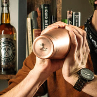 Barfly - 28 Oz & 18 Oz Stainless Steel Antique Copper Plated 2-Piece Boston Cocktail Shaker- M37009ACP