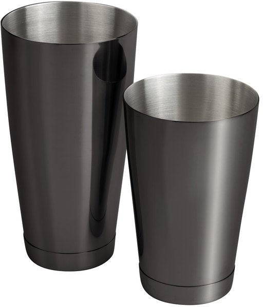 Barfly - 28 Oz & 18 Oz Stainless Steel Gun Metal Black 2-Piece Boston Cocktail Shaker- M37009BK