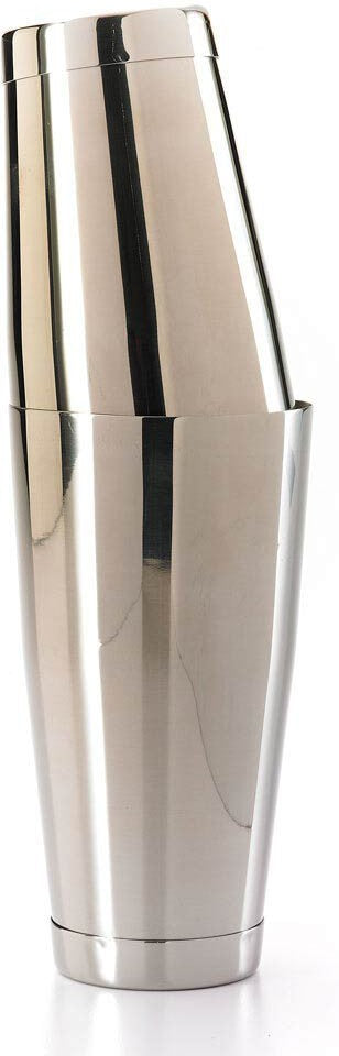 Barfly - 28 Oz & 18 Oz Stainless Steel Silver 2-Piece Boston Cocktail Shaker - M37009