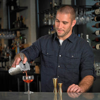 Barfly - 28 Oz & 18 Oz Stainless Steel Silver 2-Piece Boston Cocktail Shaker - M37009