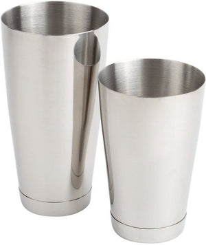 Barfly - 28 Oz & 18 Oz Stainless Steel Silver 2-Piece Boston Cocktail Shaker - M37009