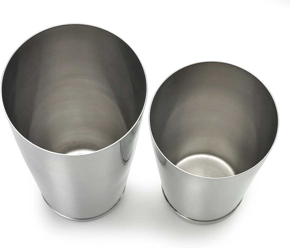 Barfly - 28 Oz & 18 Oz Stainless Steel Silver 2-Piece Cocktail Shaker - M37152