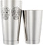 Barfly - 28 Oz & 18 Oz Stainless Steel Silver Skull 2-Piece Cocktail Shaker - M37009SKU
