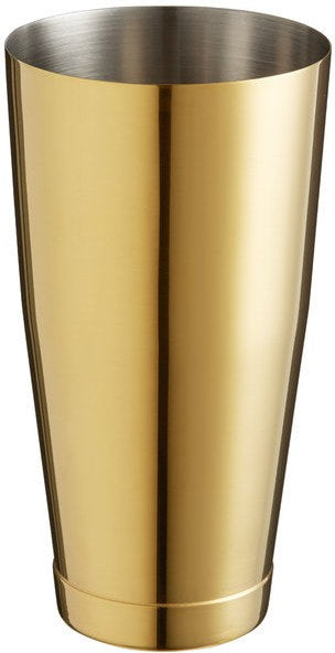 Barfly - 28 Oz Stainless Steel Gold-Plated Full Size Cocktail Shaker/Tin - M37008GD