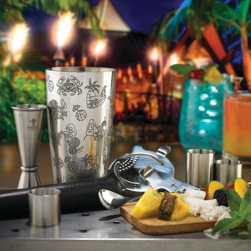 Barfly - 28 Oz Stainless Steel Silver Tiki Cocktail Shaker Tin - M37092