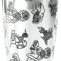 Barfly - 28 Oz Stainless Steel Silver Tiki Cocktail Shaker Tin - M37092