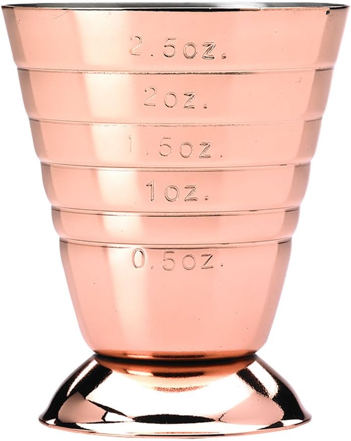 Barfly - 2.5 Oz Copper Plated Bar Measuring Cup - M37069CP