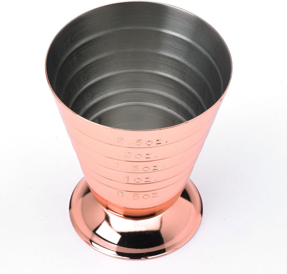 Barfly - 2.5 Oz Copper Plated Bar Measuring Cup - M37069CP