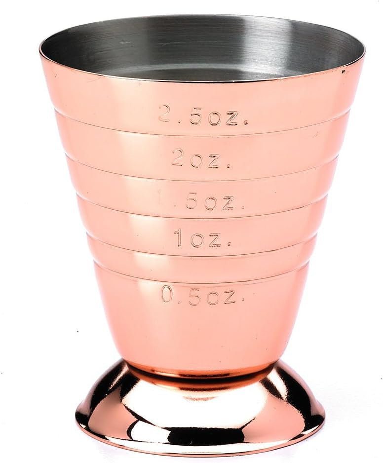 Barfly - 2.5 Oz Copper Plated Bar Measuring Cup - M37069CP
