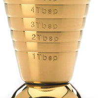 Barfly - 2.5 Oz Gold Plated Bar Measuring Cup - M37069GD