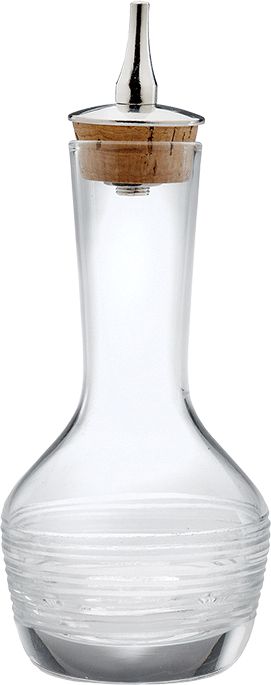 Barfly - 3 Oz Contemporary Design Glass Bitters Bottle - M37189