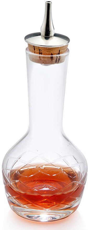 Barfly - 3 Oz Contemporary Design Glass Bitters Bottle - M37191
