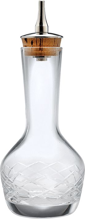 Barfly - 3 Oz Contemporary Design Glass Bitters Bottle - M37191