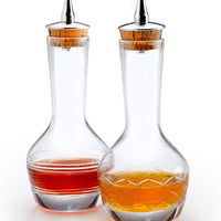 Barfly - 3 Oz Contemporary Design Glass Bitters Bottle, Pack of 2 - M37196