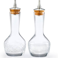 Barfly - 3 Oz Contemporary Design Glass Bitters Bottle, Pack of 2 - M37196