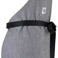 Barfly - 32" x 29.25" Metro Edge Odin Gray Chambray Bib Apron with Adjustable Neck - M63205GRY
