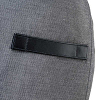 Barfly - 34.25" X 30.75" Metro Edge Flannery Black Dobby Denim Bib Apron - M63200BKD