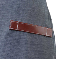 Barfly - 34.25" X 30.75" Metro Edge Flannery Indigo Dobby Denim Bib Apron - M63200DEN