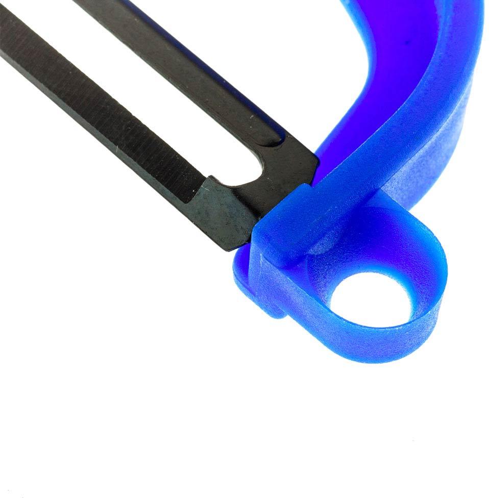 Barfly - 4" Blue Y Peeler With Straight High Carbon Steel Blade - M33071BLB