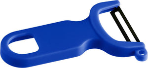 Barfly - 4" Blue Y Peeler With Straight High Carbon Steel Blade - M33071BLB