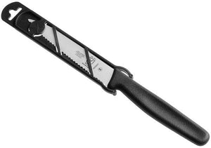 Barfly - 4" Serrated Pointed Tip Paring Bar Knife With Guard - M33931B