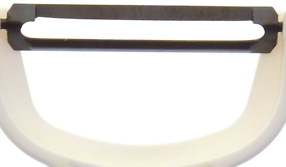 Barfly - 4" White Y Peeler With Straight High Carbon Steel Blade - M33071WHB
