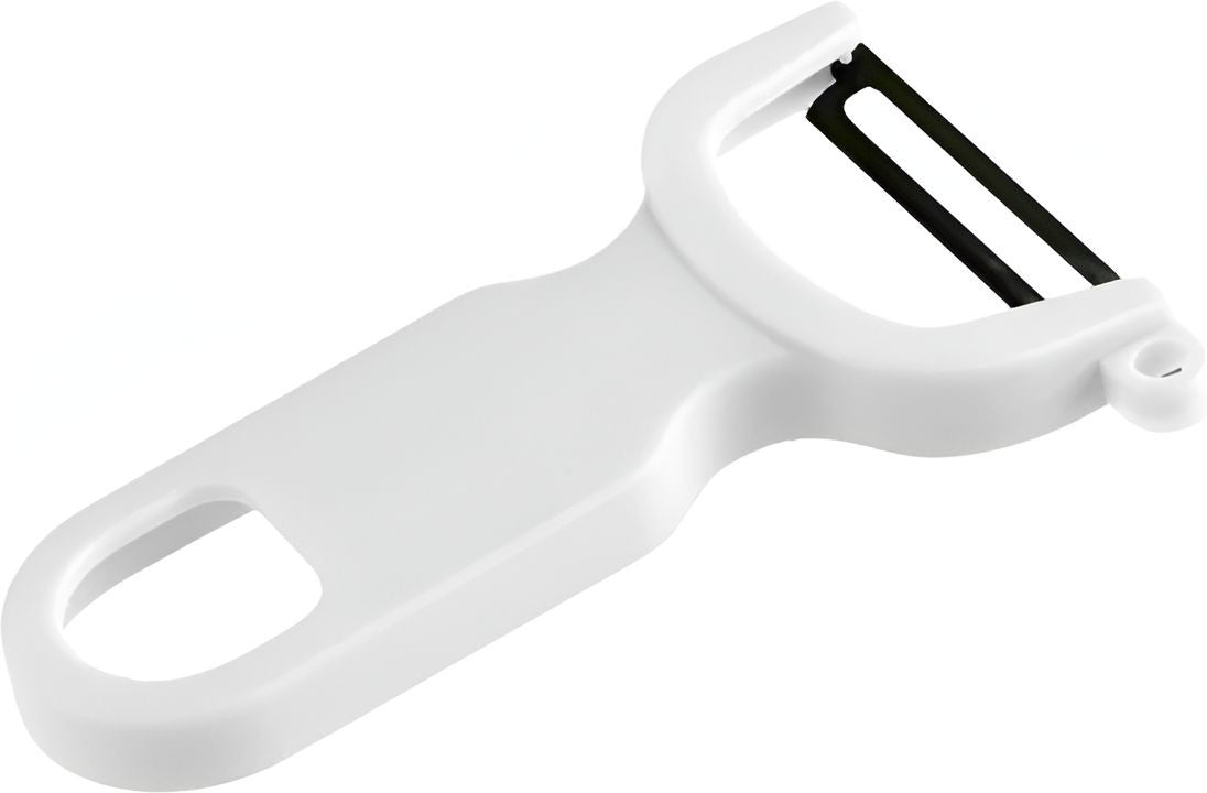 Barfly - 4" White Y Peeler With Straight High Carbon Steel Blade - M33071WHB