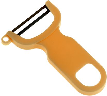 Barfly - 4" Yellow Y Peeler Straight High Carbon Steel Blade - M33071YLB