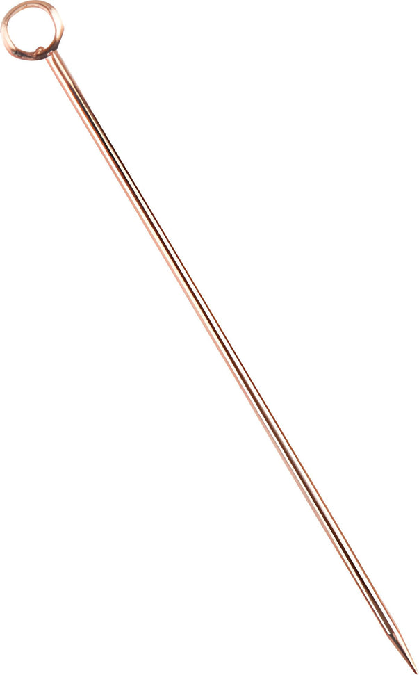 Barfly - 4.25" Copper Plated Cocktail Pick with Circle Top - M37031CP