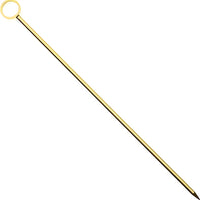 Barfly - 4.25" Gold Cocktail Pick with Circle Top - M37031GD